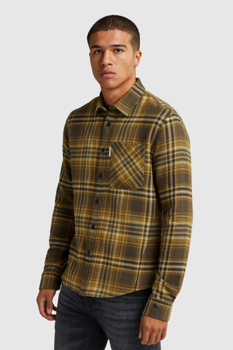 Cast Iron long sleeve shirt brushed twill ch